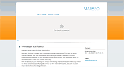 Desktop Screenshot of marseo.de